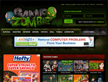 Tablet Screenshot of gamezombie.com